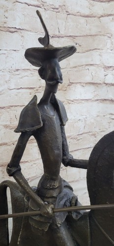 Big Bronze Bust of Don Quixote de la Mancha, Signed bu Salvador Dali Sculpture - Picture 8 of 10