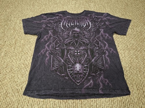 Affliction Skelett Horror Blitz Shirt Sensenmann 00er Jahre Y2k - Bild 1 von 4