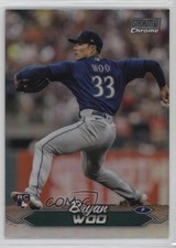 2024 Topps Stadium Club Chrome Refractor Bryan Woo #285 16in