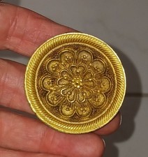Bouton meuble métal laiton doré, Poignée porte tiroir louis XVI vintage fleur