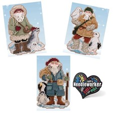 Mill Hill Antarctic Santa Set (2020)! Set of 3 Beaded Cross Stitch Kits Inclu...