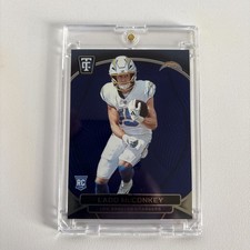 Ladd McConkey 2024 Totally Certified Blue Platinum Mirror 072/149 RC Color Match