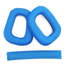 Blue Soft Headphone Headband Earpad Ear Pads Cushion Set For Logitech G430 G930