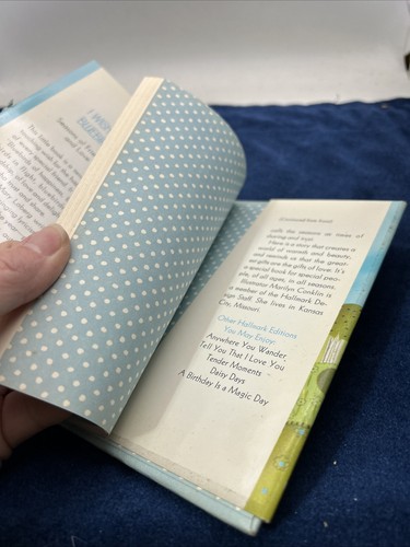 I Wish You Bluebirds Book Hallmark Mini Edition VTG 1970 - Imagen 8 de 12