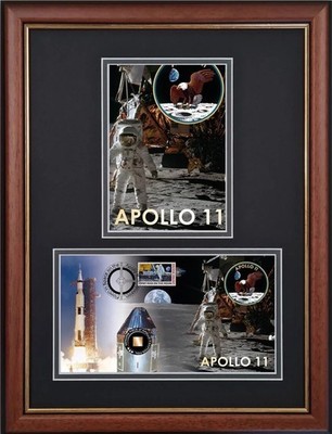 Apollo 11, Actual Piece Of Flown Kapton Foil Module Ltd Edition FDC Presentation