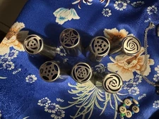 7Pcs Flower Russian Icing Piping Nozzles Pastry Tips Cake Decorating Baking Tool