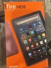 Amazon Fire HD8 10th Gen 8in 32gb Quad-core 2.0 GHz Wifi Tablet Plum-Free Ship