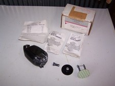 Vintage Sherrill Model X-70 Lighted Auto Compass With Extra Base 2 Manuals Nos