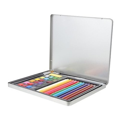 Kallory 1er-Pack feste Aquarellfarben, tragbares Kunstzubehör für Studenten und K