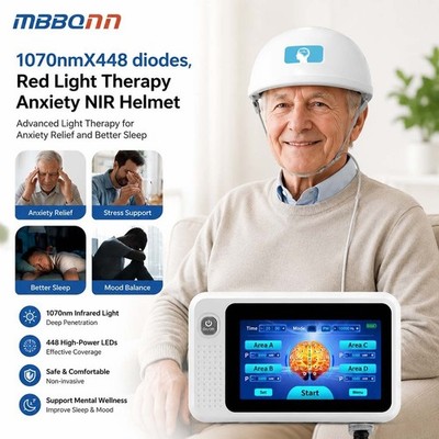 Deep Penetrating 1070nm PBM NIR Therapy Helmet for Brain Health Memory Loss Aid