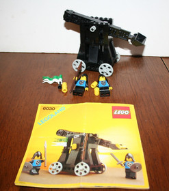 Vintage 1984 Lego 6030: Black Falcons: Castle - Catapult - Instructions 99%