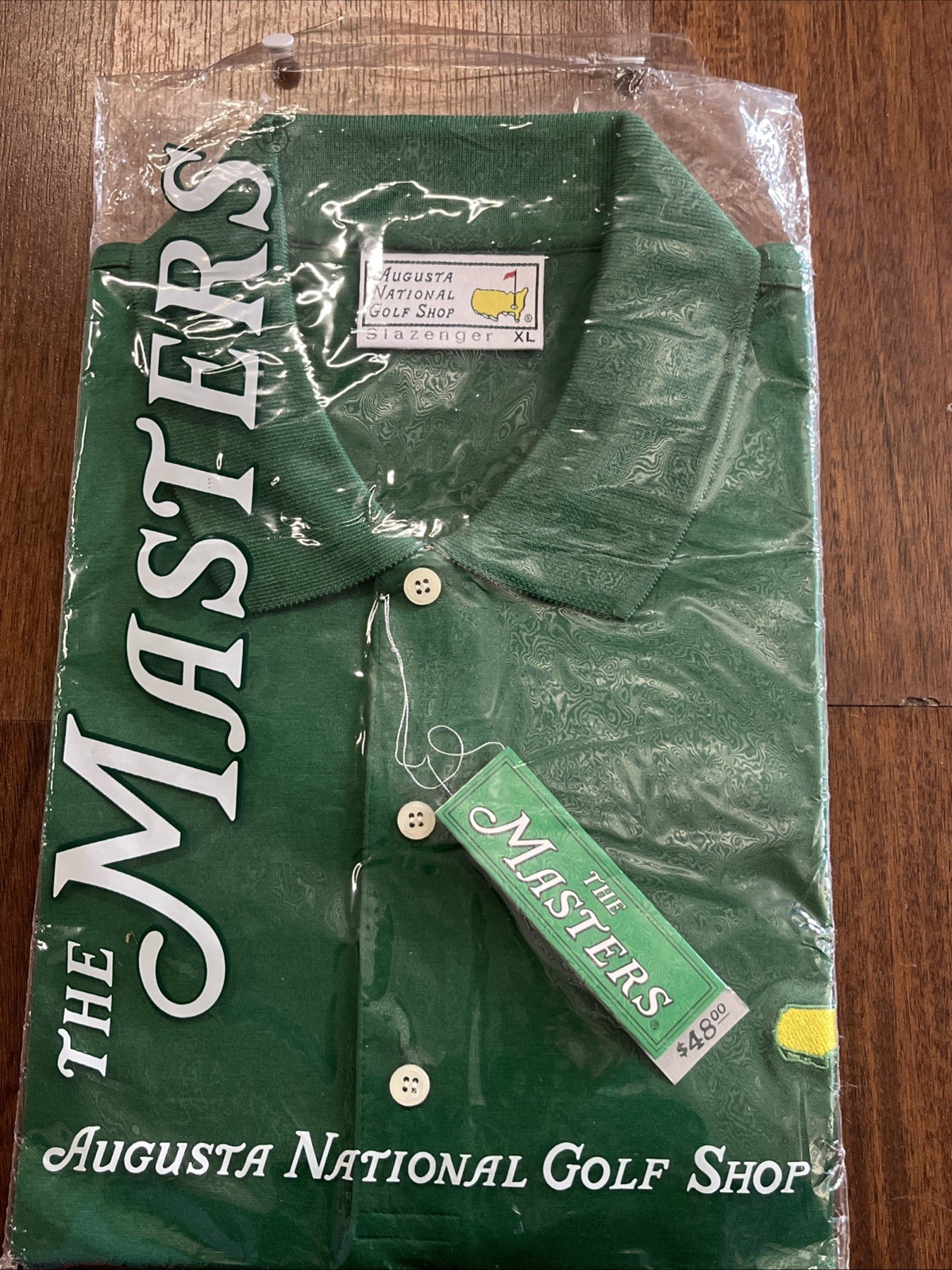 VTG Augusta National Polo Mens XL Golf Masters Slazenger SEALED Deadstock {zzz}