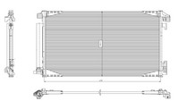 Nrf 350455 Kondensator, Klimaanlage FüR Toyota