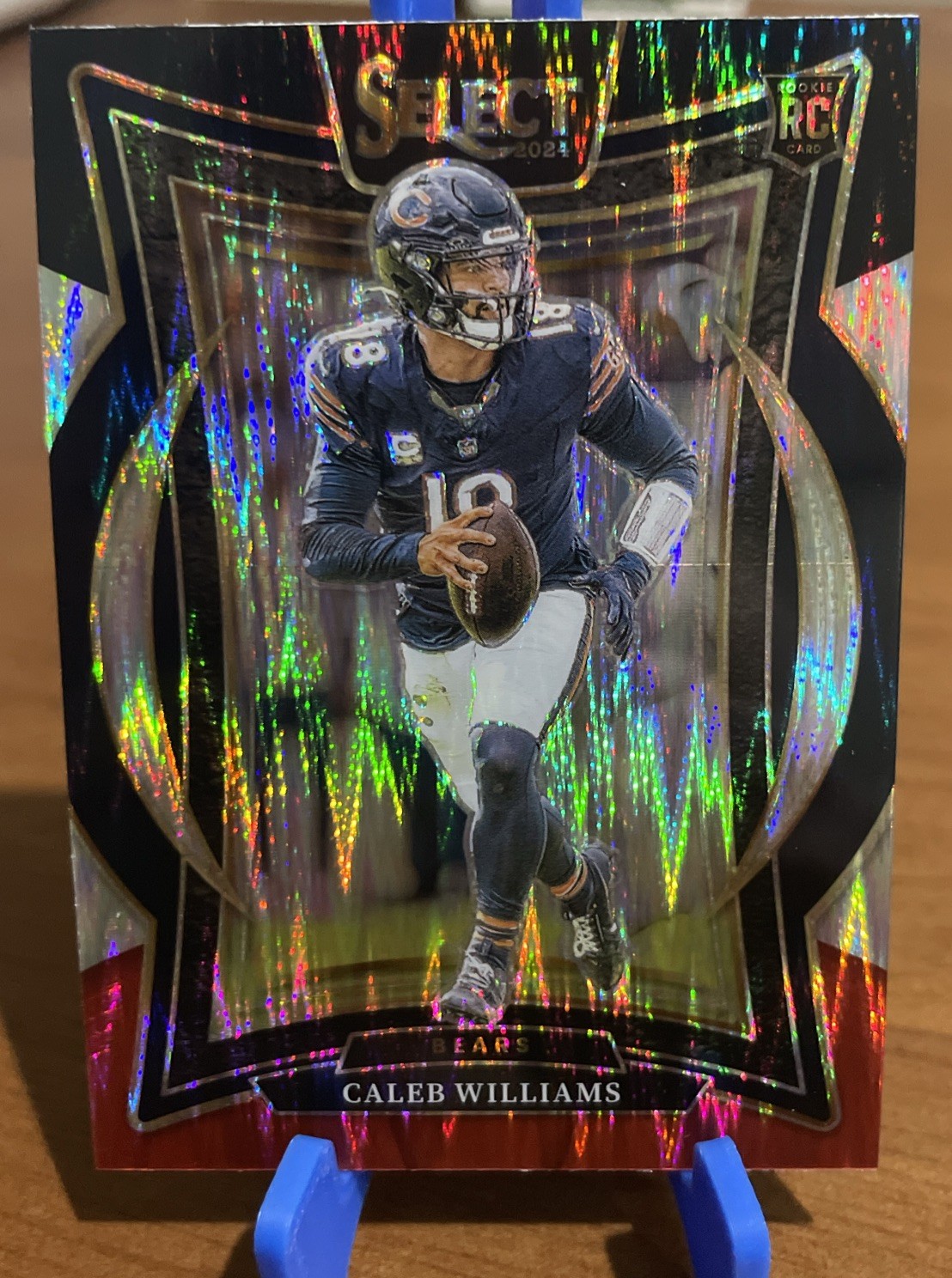 2024 Panini Select - Concourse Caleb Williams #25 Black & Red Shock Prizm (RC)