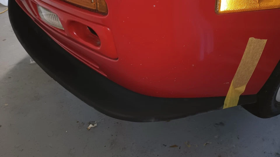 Porsche 944 Turbo 944 S2 fibra de vidrio fibra de carbono alerón delantero, divisor Foto 3 de 4