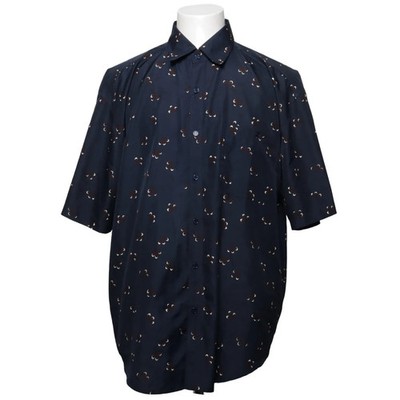 G Full Gold, Kurzarmhemd, Größe: XL, Blau/Mehrfarbig, Seide, Print, Herren #HyL