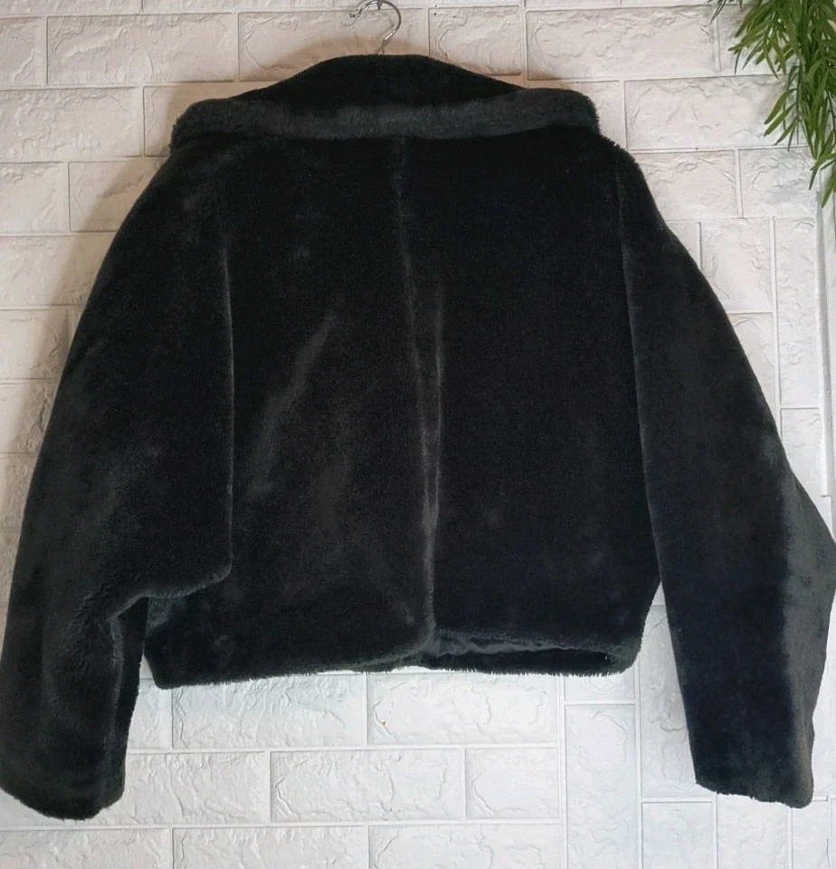 Abrigo vintage de piel sintética Le Chateau negro talla XL Foto 2 de 4