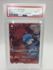 2024 One Piece Trafalgar Law 017 Winner Promo PSA 10 Tournament Pack Vol. 7