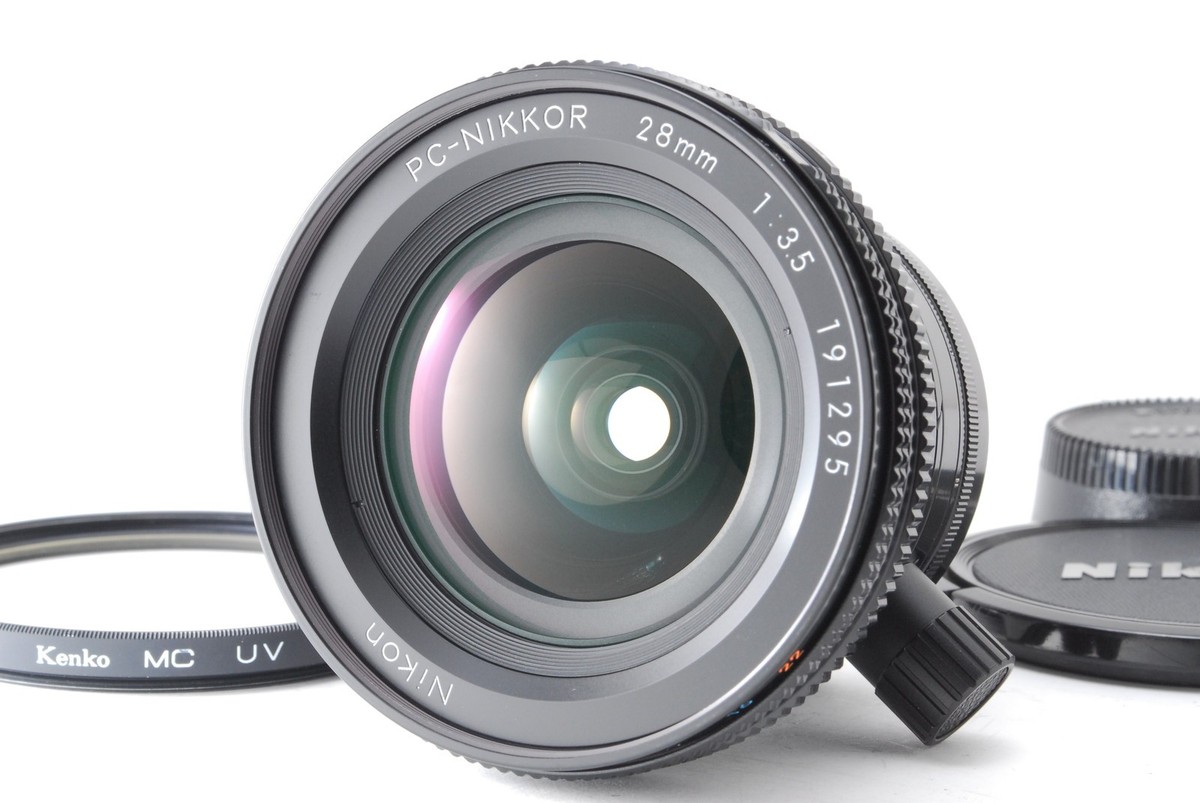 NIKON PC NIKKOR 28mm 1:3.5 良品 シフトレンズ Almost MINT] Nikon PC Nikkor 28mm f/3.5 MF Shift Lens From JAPAN