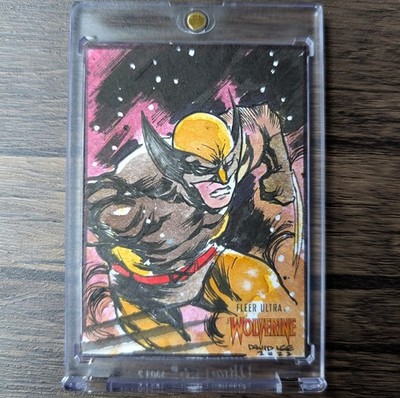 2023 Fleer Ultra Wolverine Sketch Card /1 - David Lee Signed Rare & True 1 of  1