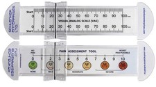 VAS Pain Scale Ruler 0-100mm (10cm) with Clear PVC Slider assessment tool