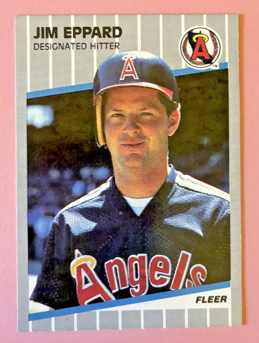 1989 Fleer - Jim Eppard #476 - Los Angeles Angels Baseball Card
