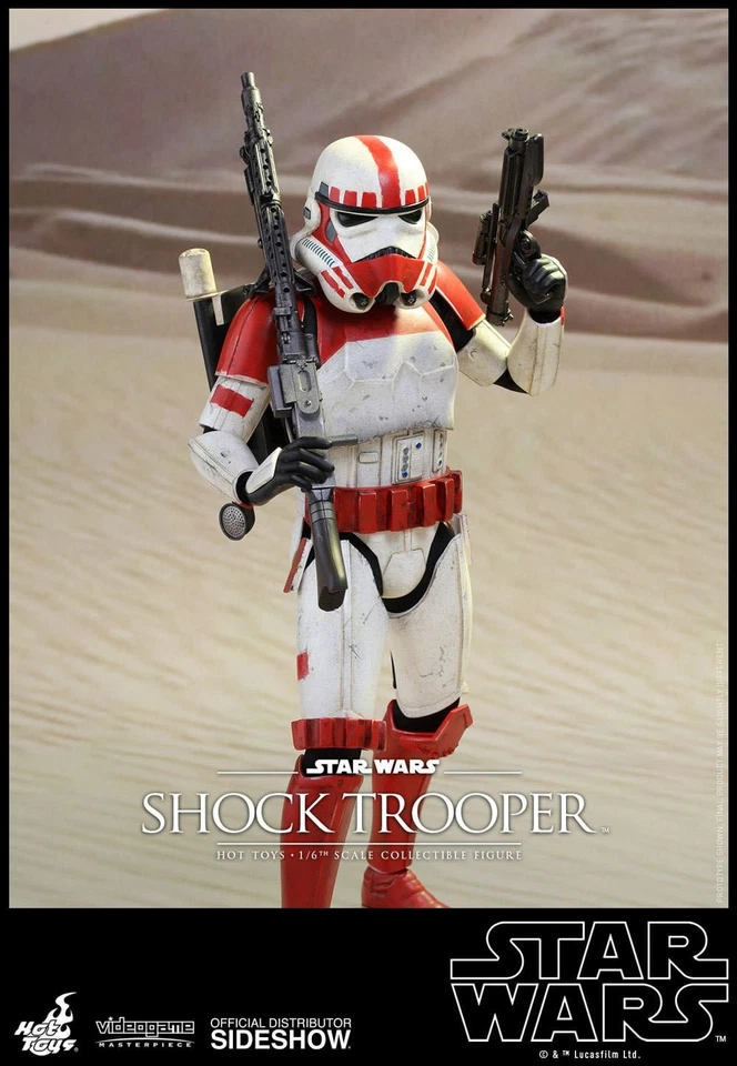Figura de acción HotToys de Star Wars Battlefront Shock Trooper obra maestra de videojuegos Foto 2 de 4