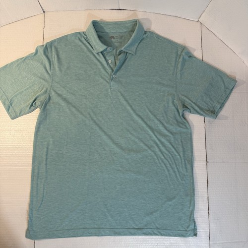 Onward Reserve Polo Shirt Mens XL Aqua Light Blue Performance Short Sleeve Golf - Picture 2 of 15