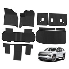 Floor Mats  Cargo Liner w/Backrest Mat 7 Seats Only , Fit for Chevy Traverse