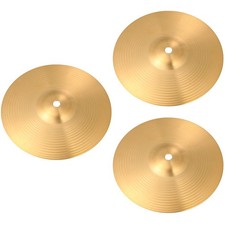 3 Pieces Traditional Cymbal Small Cymbals Trolley Crash for Drums