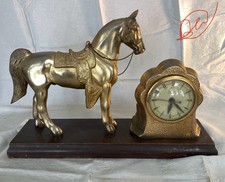Vintage United No 315 Mantel horse Clock Made in the USA