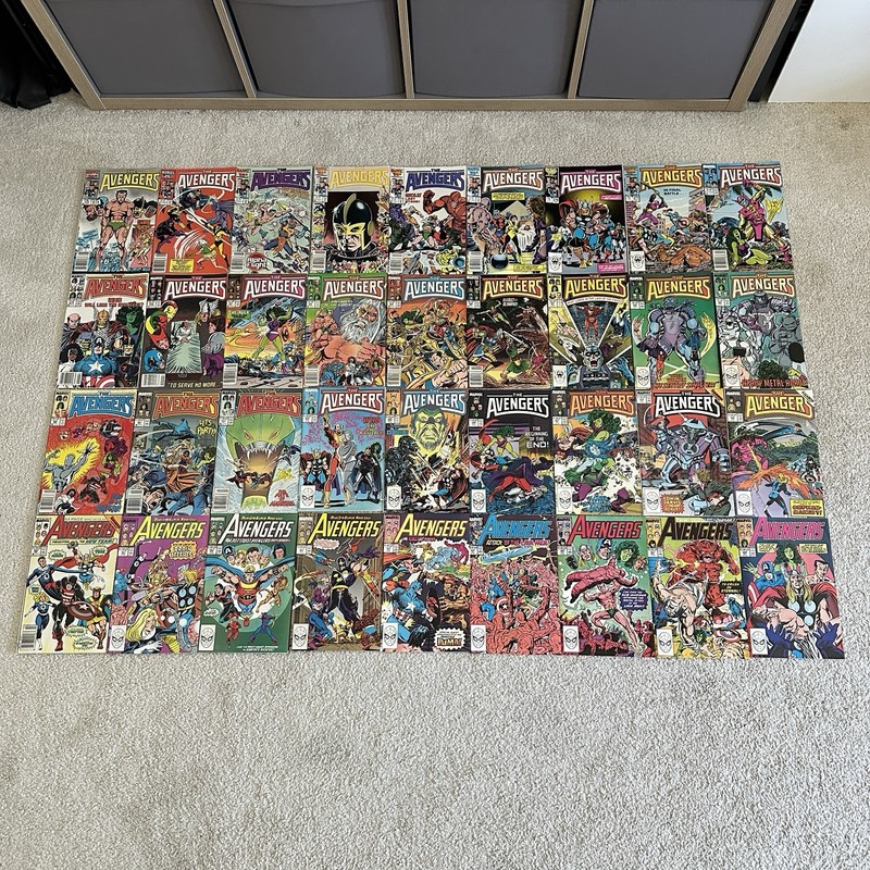 Marvel Avengers vol. 1 Lot of 36 Comics #270-284 287-291 293-308 High Grade 1986