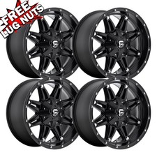 Set-4 Fuel D531 Hostage 17x9 5x135 Matte Black 1mm Wheels Rims 17 Inch