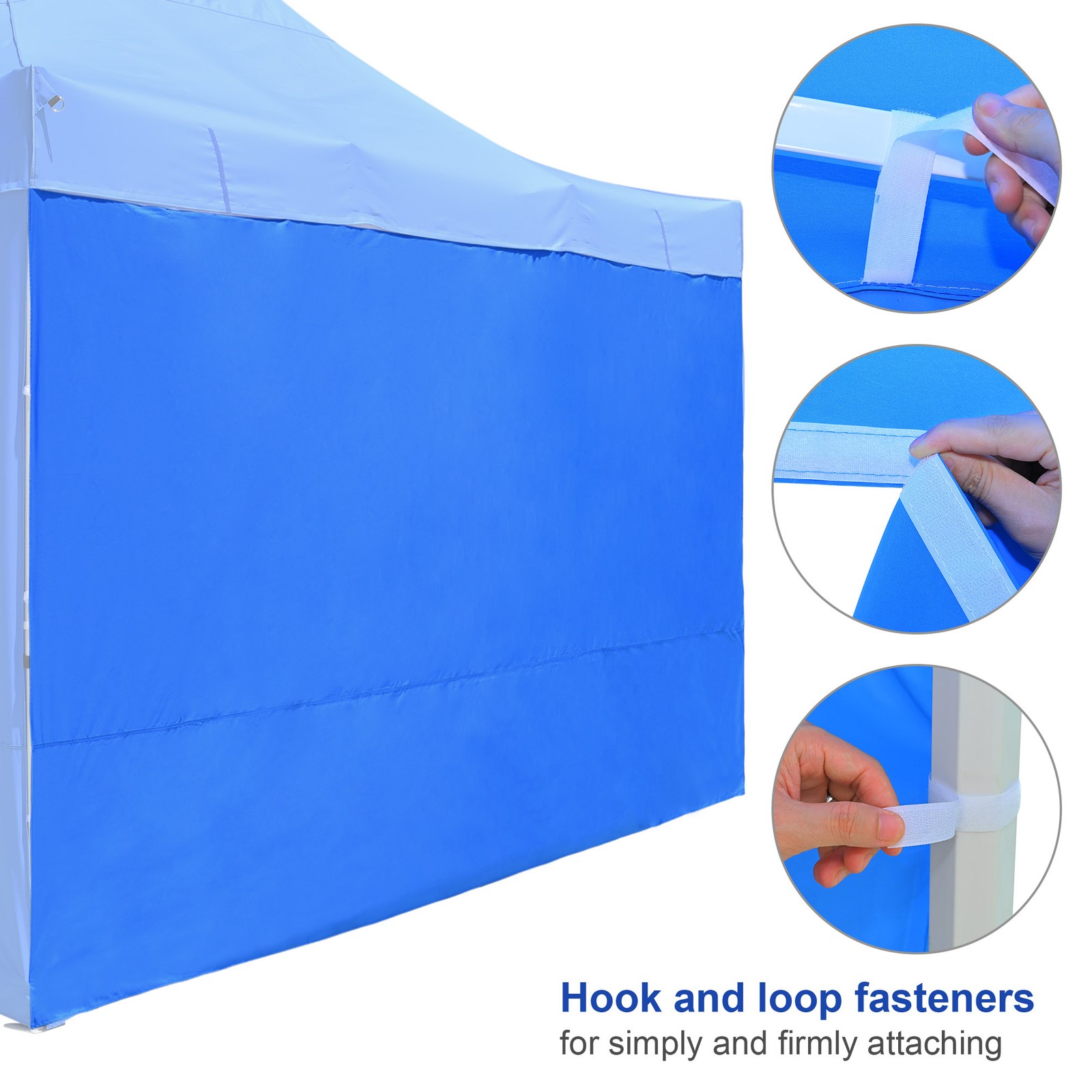 InstaHibit 1 Pack Side Wall for 10x15 Ft EZ Pop Up Canopy Tent UV50+ Shelter Sun
