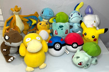 Pok mon Plush Lot of 12 Pikachu Raichu Squirtle Charizard Psyduck Tyrunt Litwick