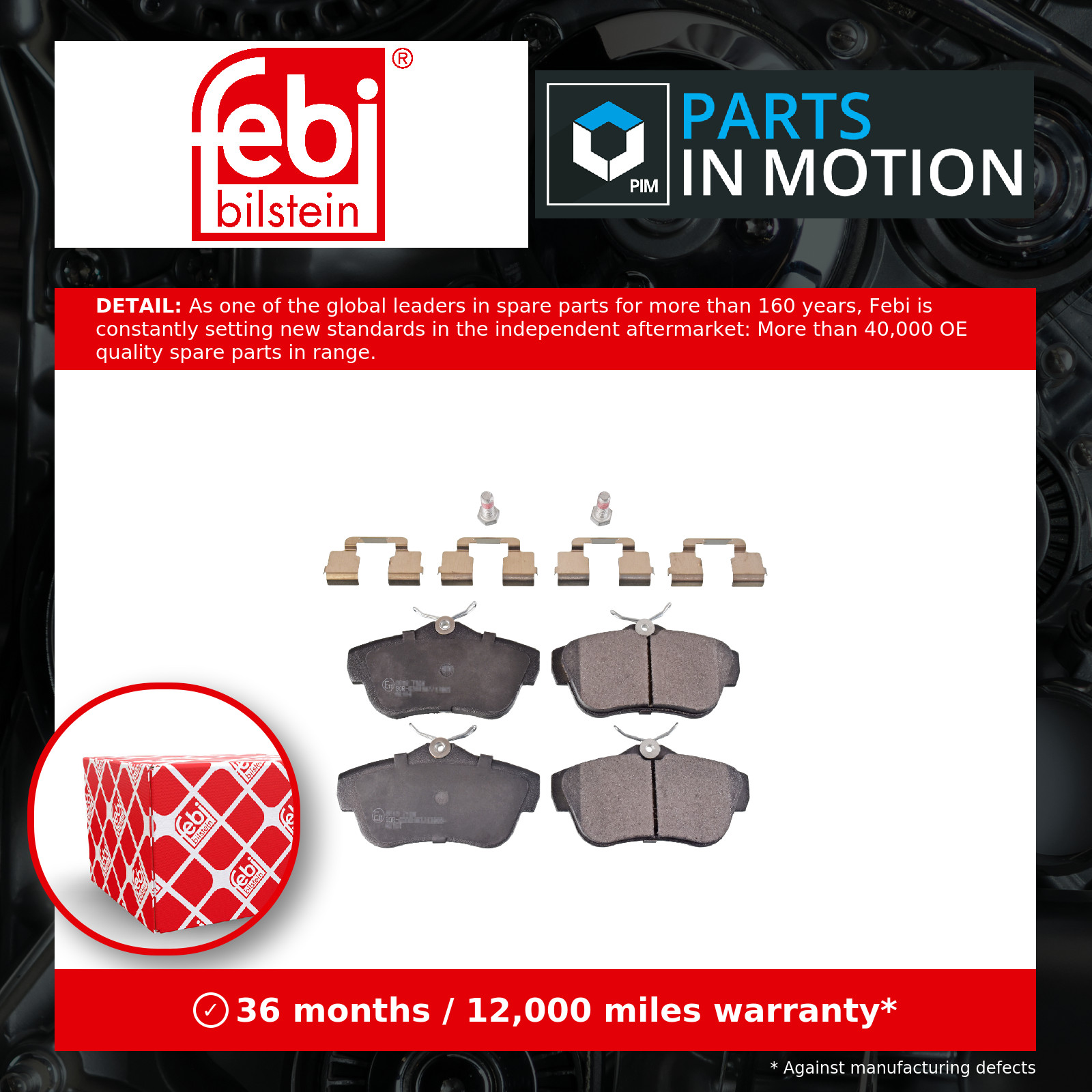 BRAKE PAD SET DISC BRAKE 16891 FOR PEUGEOT EXPERT/Platform/Chassis/Van/TEPEE - Image 4