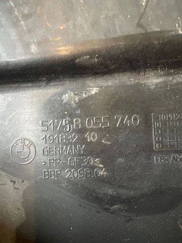 BMW 4 F36 Gran coupe 2019 Unterfahrschutz Unterbodenschutz Fahrwerk hinten