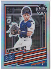 2026 Panini Stars & Stripes Prizm USA Baseball Prizms Silver #156 Ryder Helfrick