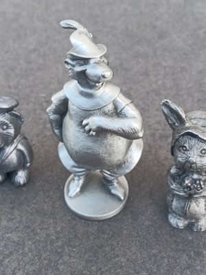 Vintage Walt Disney Schmid Pewter Robin Hood 0103 +2 Free Pewter 