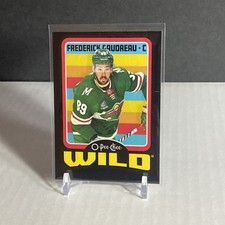 2024-25 O-Pee-Chee Frederick Gaudreau #146 Retro Black Border /100 Wild