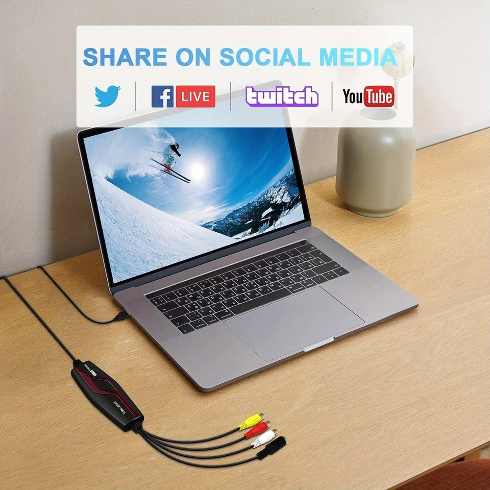 Video Capture Card USB 2.0, RCA to USB Video Capture , Digital Video Converter - Image 4 of 4