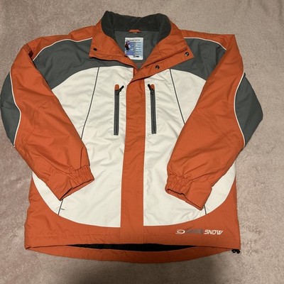 Crane Snow orange und graue technische Schneejacke Funktionen u.a. wasserdicht,