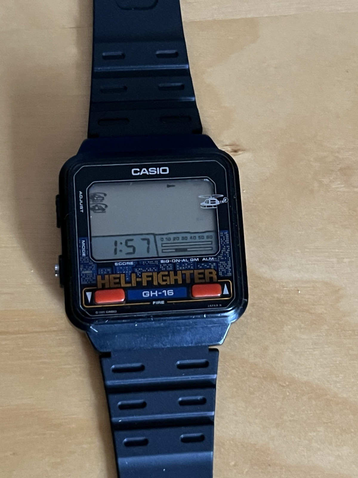Casio Gh-16 Heli Fighter Game Watch, Vintage, Ultra Rare, Limited Edition