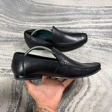 Ted Baker Shoes Men?s UK 10 Black Leather Moccasin Slip On Smart Loafers  EU 44