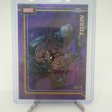 2026 Topps Chrome Marvel Toxin #181 Purple Shimmer Refractor /75 Symbiote