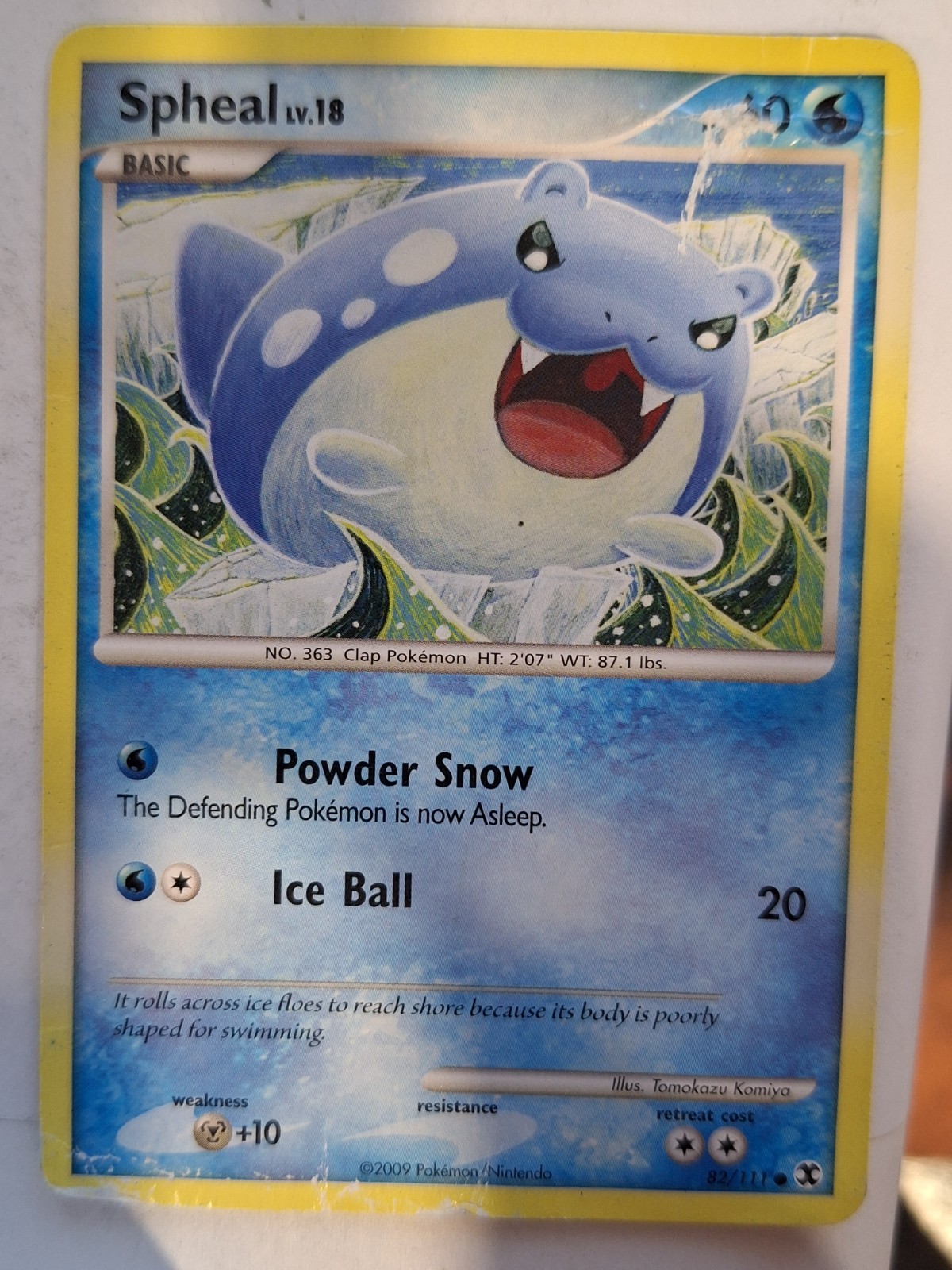 Spheal 82/111 - Platinum Rising Rivals Set Pokemon Card