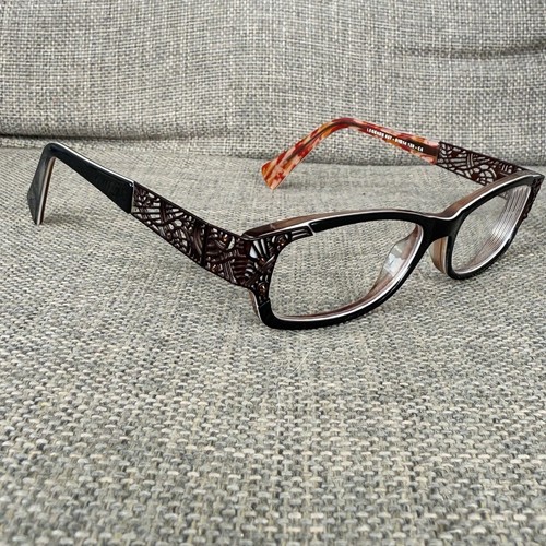 Jean Lafont Legende Eyeglasses Frame 537 Brown Orange 51-14-126 Designer - Picture 3 of 12