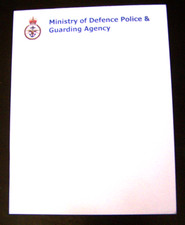 Ministry of Defence Police & Guarding Agency Notepad