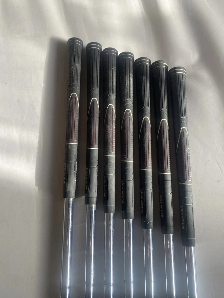 Wilson Staff Di 9 Irons 4 - PW Reg Steel Uniflex TX 99 Shafts V Good. - Image 3 of 4