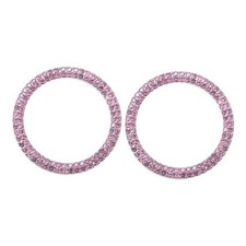 Universal Bling Car Engine Start Stop Button Cover, Car One Click Push Pink